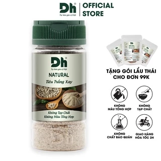 Tiêu trắng xay Natural Dh Foods gia vị ướp, nêm thực phẩm đặc trưng hũ 45gr