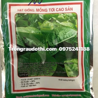 Hạt giống rau mồng tơi lá to gói 20gram