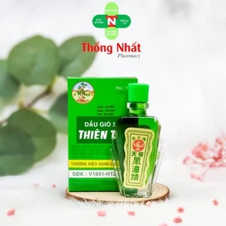 Dầu gió xanh Thiên Thảo chóng mặt, nhức đầu, say nắng, trúng gió Trường Sơn 12ml