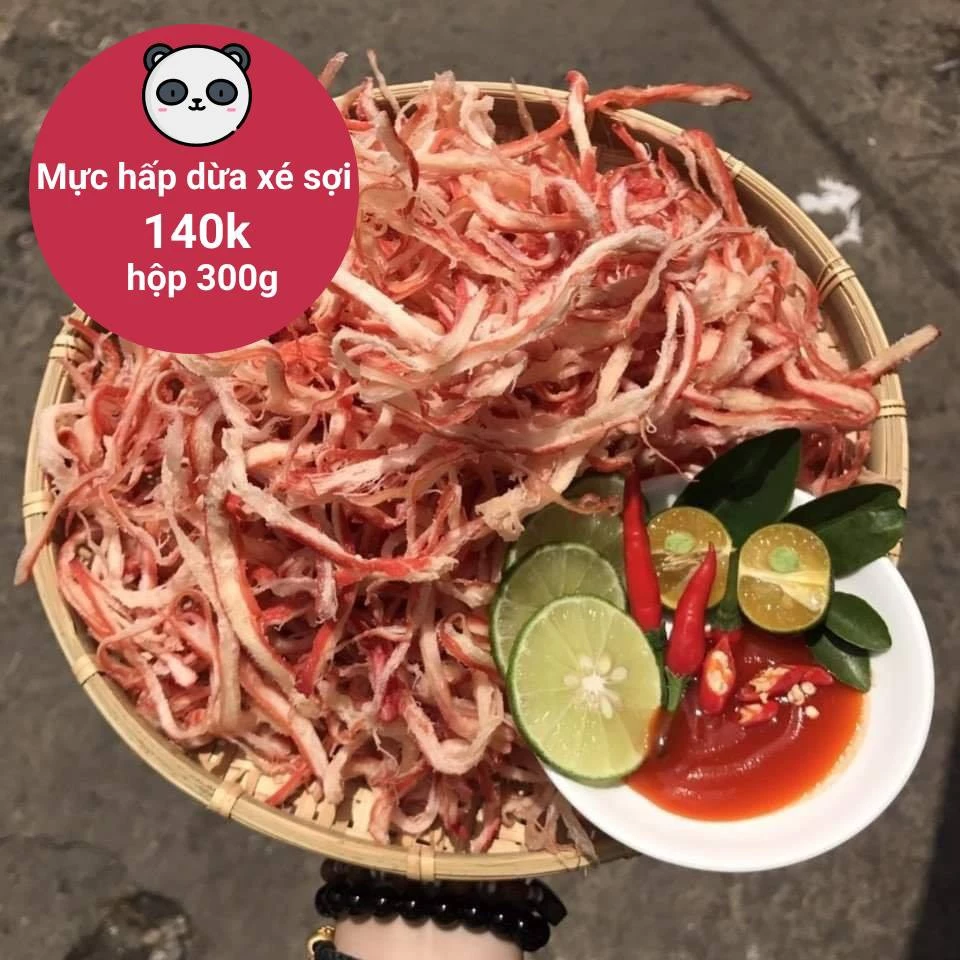 Mực Hấp Dừa Xé Sợi