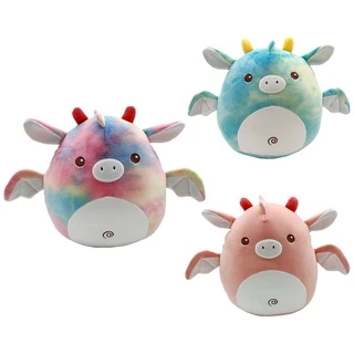 Lợn Squishmallow Bay Kỳ Lân Hoạt Hình Anime Sang Trọng Đồ Chơi Mềm Động Vật Búp Bê Nhồi Bông