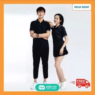 Áo thun polo nam nữ vải cotton cá sấu form rộng nhiều màu đủ size