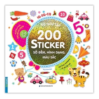 Sách - Bộ sưu tập 200 sticker - Số đếm, hình dạng, màu sắc (tái bản)