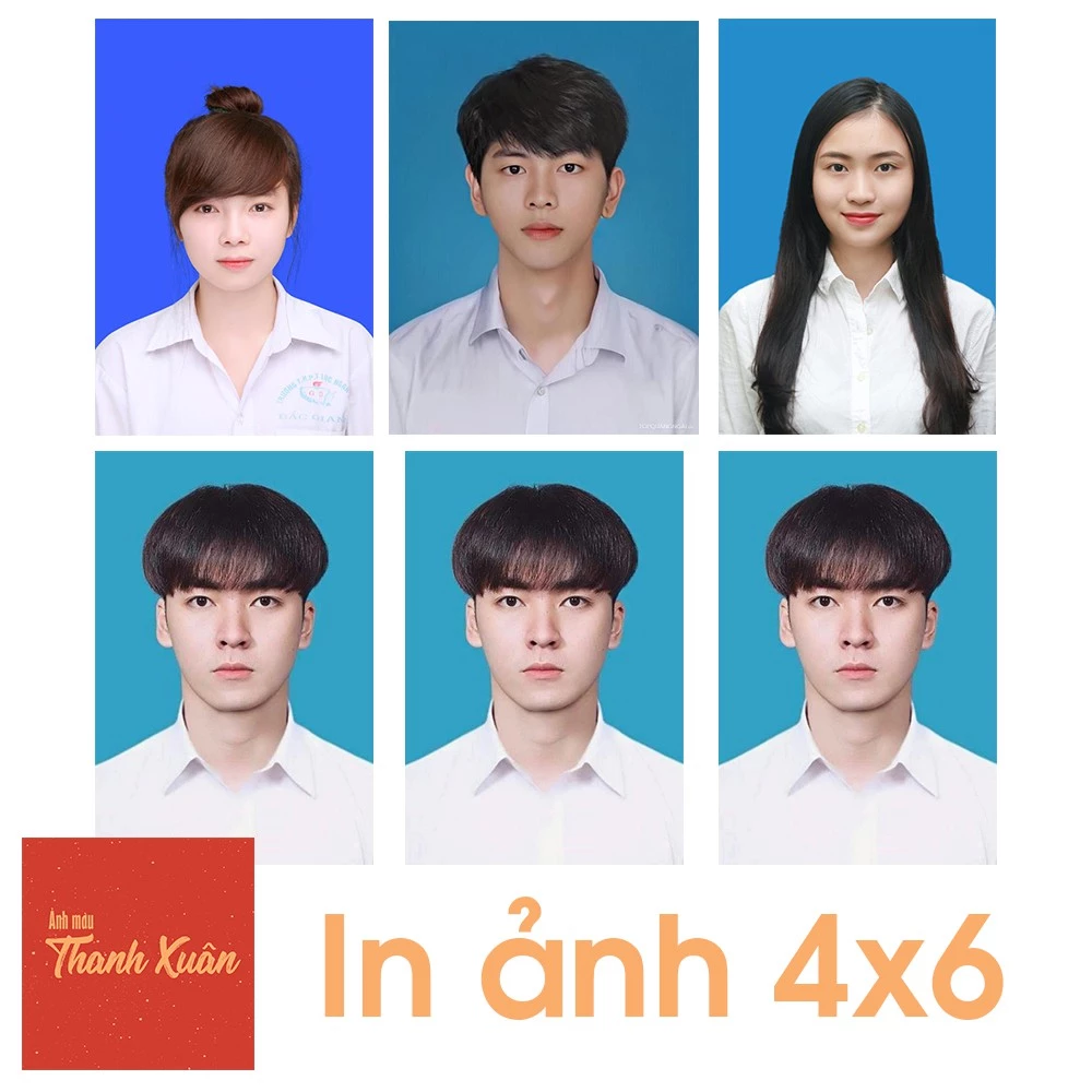 In ảnh thẻ 4x6 chất lượng cao, giao nhanh 30 phút tại HCM - Ảnh màu Thanh Xuân