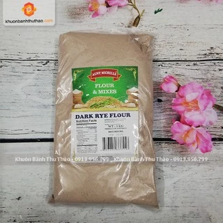 Bột mì đen nguyên cám hữu cơ (Dark Rye Flour) nhập khẩu Úc Aunt Michelle gói 1kg