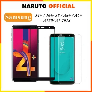 Kính cường Lực samsung Galaxy J4+ J6+ J8 A8+ A6+ A750 A7 2018 J7 Prime full màn hình trong suốt chống bể vỡ màn hình