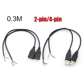 Cáp ChuyểN ĐổI Mở RộNg 0.3m USB 2.0, 2 Pin 4 Pin, DIY 5V