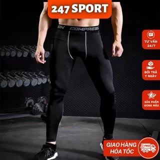 Quần giữ nhiệt nam legging combat pro quần bó cơ đá bóng tập gym cầu lông chạy bộ 247SPORT_HN