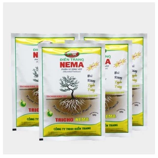 Combo 4 gói phân vi sinh vật NEMA 500g, đối kháng tuyến trùng và nấm bệnh gây hại