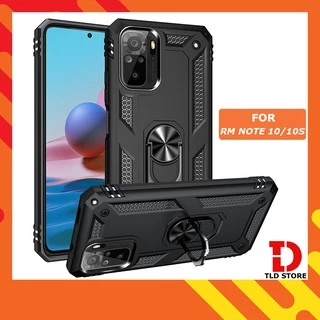 Ốp lưng Xiaomi Redmi Note 10 10S 🔥𝐅𝐑𝐄𝐄𝐒𝐇𝐈𝐏🔥 Ốp chống sốc 2 lớp kèm nhẫn iring làm giá đỡ cho Redmi Note 10S 10