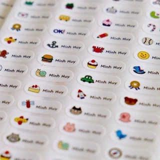 149 STICKER NGỘ NGHĨNH CHO BÉ YÊU, STICKER TÊN BÉ