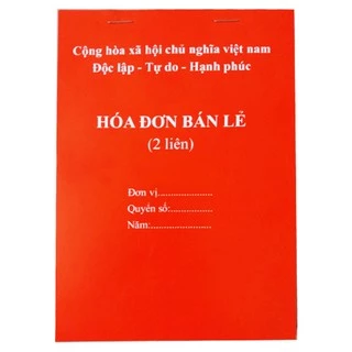 Hóa đơn bán lẻ, phiếu thu, phiếu chi, giấy giới thiệu