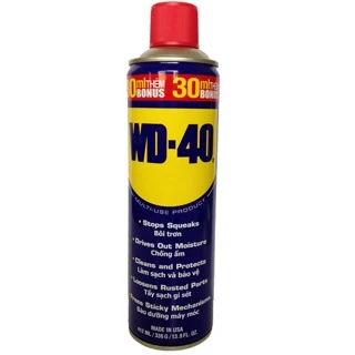 Chai xịt chống rỉ, chống ẩm phá rỉ sét bôi trơn WD-40 412ml