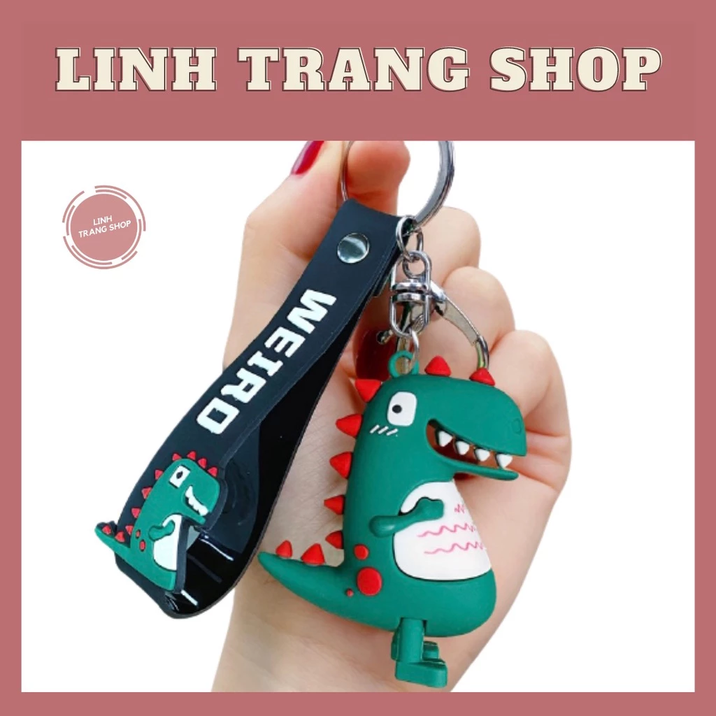 Móc Chìa Khoá Cute Khủng Long, Móc Khoá Keychain Hình Khủng Long Dễ Thương