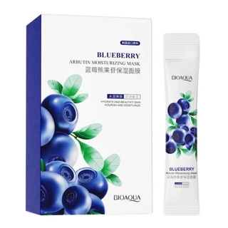 Gói 4ml Mặt Nạ Ngủ Bioaqua Việt Quất Dưỡng Ẩm Trắng Da Arbutin Blueberry