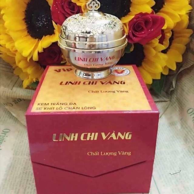 Kem dưỡng trắng da 6 tác dụng Linh Chi Vàng Vip