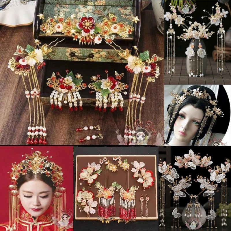 (Nhiều mẫu) Full set Trâm cài trang sức cổ trang
