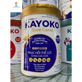 (Date mới) Sữa bột Kayoko Sure Canxi công nghệ Nhật 900g