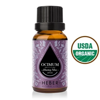 Tinh Dầu Hương Nhu Ocimum Heber Natural Life, Cao Cấp Nhập Khẩu, Thiên Nhiên Nguyên Chất Xông Phòng, 10ml/30ml/50ml