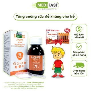 Siro Gadopax Forte - Cho bé tăng cường sức đề kháng, giúp bé ăn ngon, hấp thu tốt dinh dưỡng chai 100ml