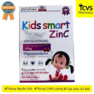 Kid Smart Zinc 20 ống , tăng cường sức đề kháng , bổ sung kẽm cho trẻ , Cvspharmacy