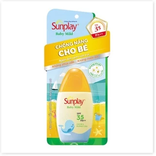 Sunplay Baby Mild SPF35+, PA++: Sữa chống nắng cho bé và da nhạy cảm