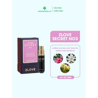 ZLVS3-Nước Hoa Vùng Kín Nữ ZLOVE 5ml No.03 Khử Mùi, Lưu Hương Bền Lâu Tăng Sự Lôi Cuốn Dạng Xịt Nhỏ Gọn