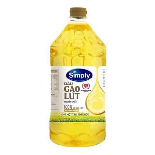 Dầu gạo lứt simply chai 2L