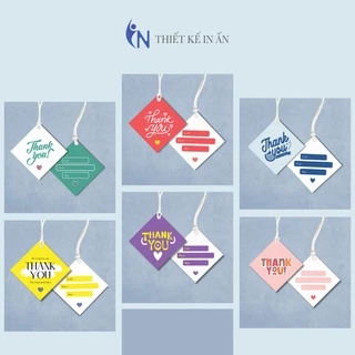 Tổng hợp 100 cái Tag Quần Áo, Mác Treo Quần Áo, Thẻ Treo Thời Trang Size 4,5x4,5cm