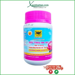 Phân bón đầu trâu MK 901 Dưỡng hoa lâu tàn cho phong lan 100 gram