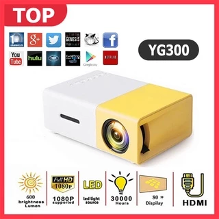 Máy chiếu Y300 cho điện thoại Máy chiếu mini cầm tay Full HD USB HDMI Android cho rạp chiếu phim tại nhà