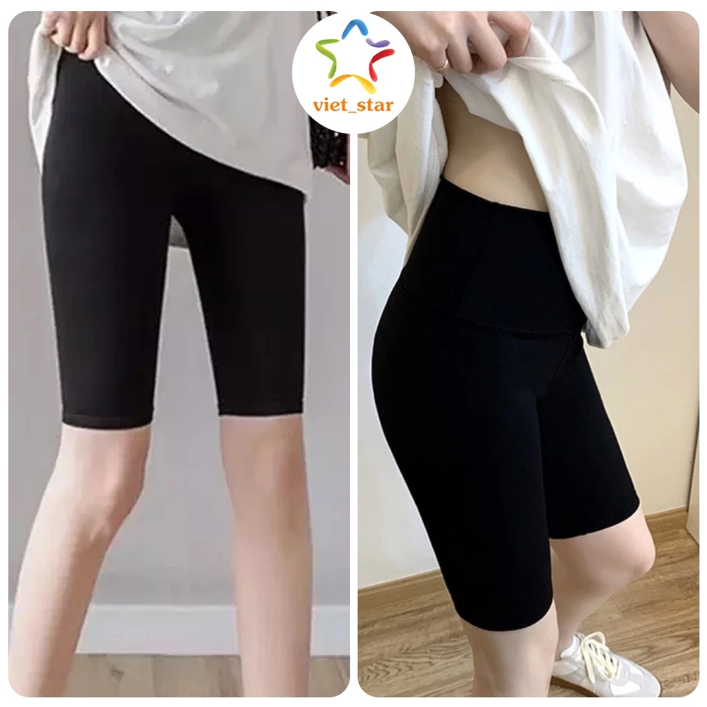 Quần Legging Lửng Thái Short Cạp Chun Biker Siêu Mịn Hàng Đẹp Co Dãn 4 Chiều Ulzzang_VIETSTAR