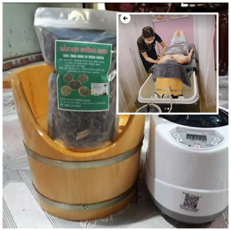Combo thùng xông đầu ⚡ CAO CẤP ⚡ bồn thảo dược xông hơi thiết kế bền đẹp