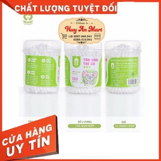 Tăm bông trẻ em kháng khuẩn Mipbi hộp 120 que