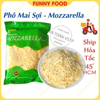 Phô Mai Sợi Mozzarella 1 kg – Phô Mai Kéo Sợi – [Ship Hỏa Tốc HCM] – Funnyfood