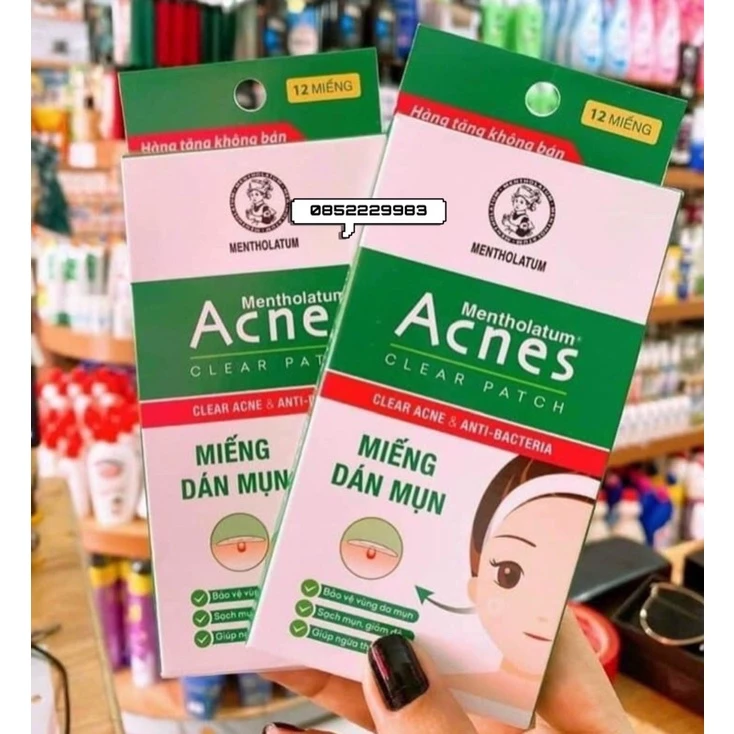 [ Mẫu Thử ] Miếng dán mụn Acnes - Hộp 12 miếng ( Hàng Tặng )