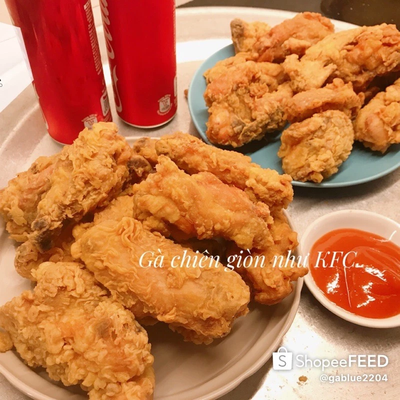 Bột chiên gà giòn như KFC người lớn và trẻ em đều thích mê