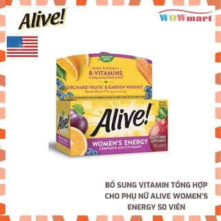 Bổ sung Vitamin tổng hợp cho phụ nữ Alive Women’s Energy 50 viên