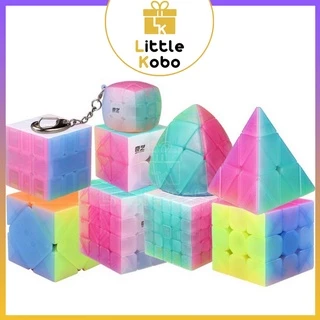 Bộ Sưu Tập Rubik Jelly QiYi 2x2 3x3 4x4 Pyraminx Skewb Square-1 Windmill Fisher Rubic Biến Thể Đồ Chơi Trí Tuệ Trẻ Em