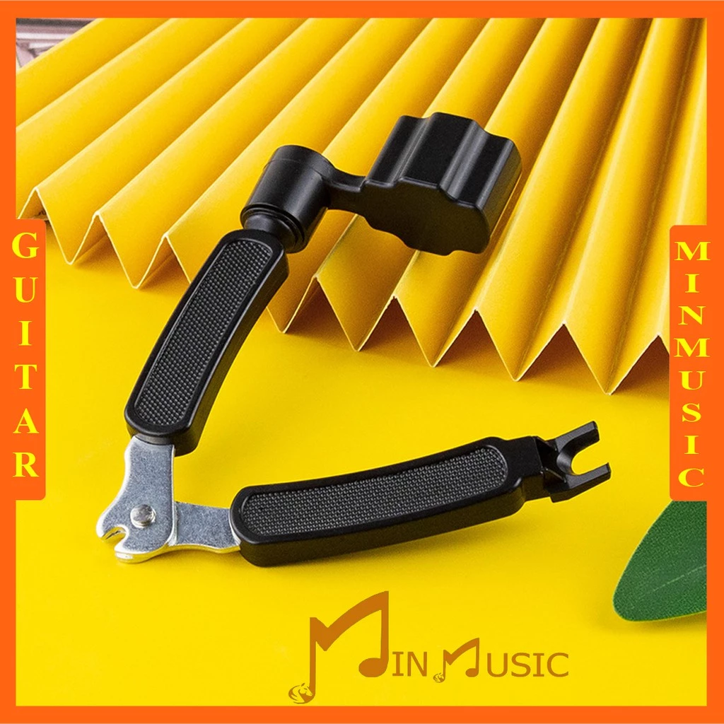 Dụng Cụ Thay Dây Đàn Guitar 3 In 1 I Kiềm cắt dây đàn guitar, Tay quay khóa đàn guitar, Lấy chốt đàn guitar