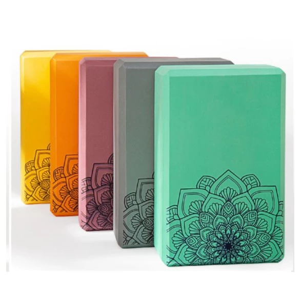 Gạch tập Yoga, Gối tập yoga 247SPORT_HN in hoa MANDALA cao cấp EVA Cứng gấp 3 lần loại thông thường