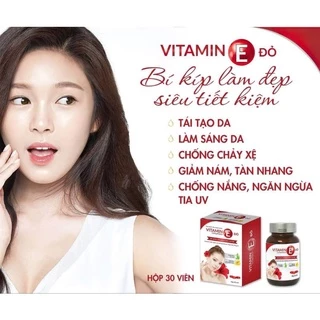 Viên Uống VITAMIN E ĐỎ ( Hộp 30 viên )