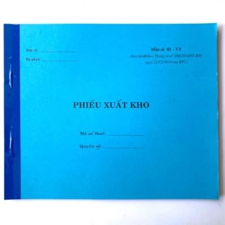 Phiếu xuất kho 2 liên khổ A5 16x20cm