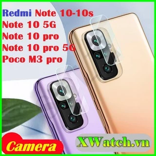 Cường lực dẻo bảo vệ camera Xiaomi Redmi Note 10 / Note 10 pro 4G 5G Poco M3 pro (3 lớp)