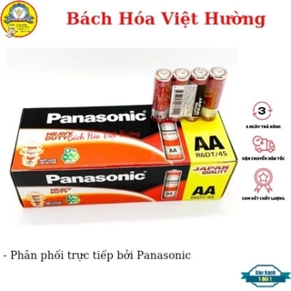 Hộp 60 viên pin tiểu đỏ AA Panasonic chính hãng R6DT/4S hàng nhập khẩu indonesia, pin khô (sẵn hàng)