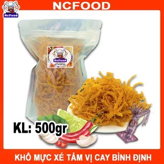 Khô Mực Xé Sợi Cay 500G Siêu Ngon - Đặc Sản Bình Định