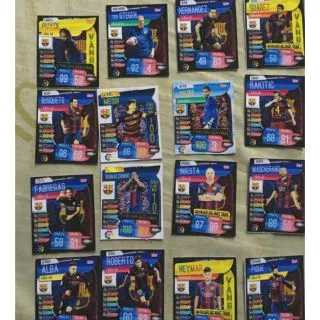 Sale 50% Thẻ match attax cầu thủ barca barcelona