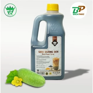 Sirup Đường Đen, Brown Sugar Syrup Hương Bí Đao 2,5kg - Safe King - Vua An Toàn - Kho Pha Chế Bách Phúc