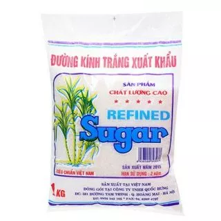 đường kính trắng xuất khẩu gói 1kg (+-100g)