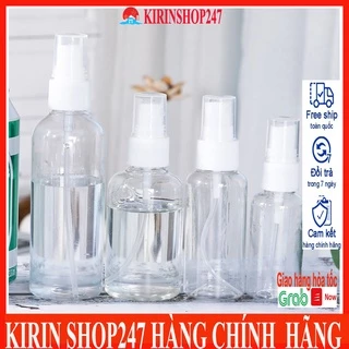 Bình chiết mỹ phẩm xịt phun sương, lọ xịt dung dịch 100ml,75ml,50ml